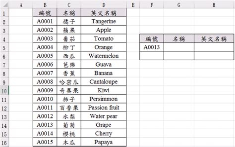 對應表|Excel自動填入對應資料：VLOOKUP函數完整教學